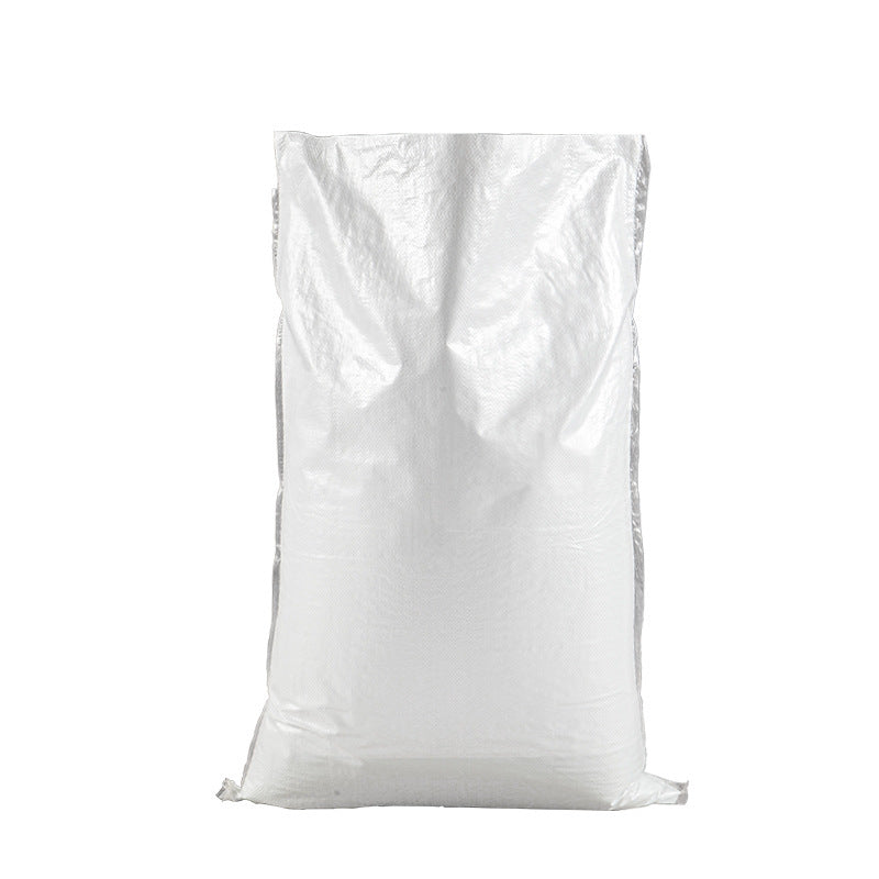 White woven bag with inner membrane
